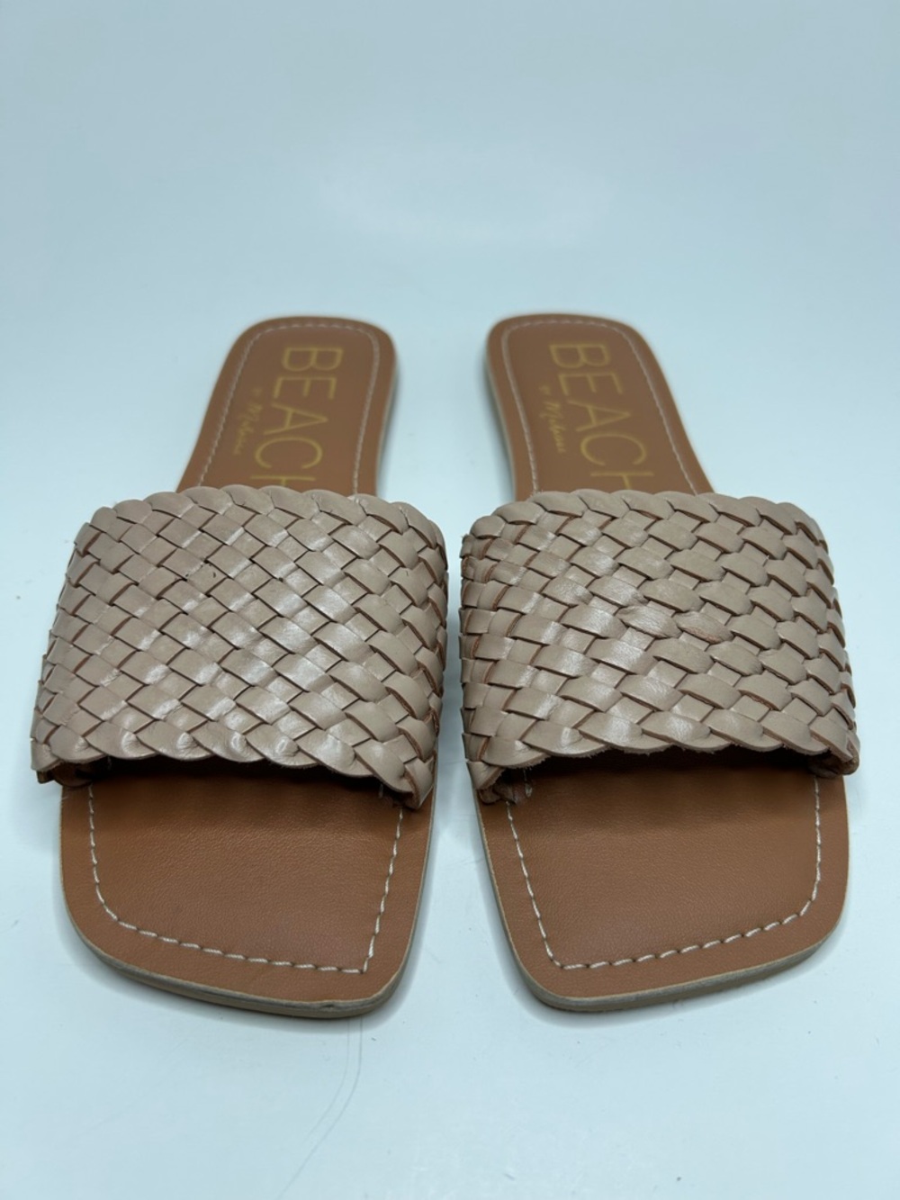 BEACH by Matisse Valley Slip On Leather Woven Sandal Size 8 - Picture 7 of 7